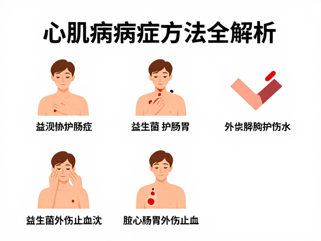 心肌病症护理,益生菌护肠胃与外伤止血方法全解析
