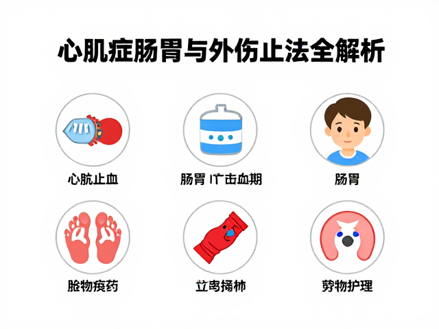 心肌病症护理，益生菌护肠胃与外伤止血方法全解析