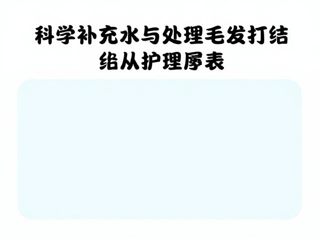 心肌病症护理中,如何科学补充水分与处理毛发打结