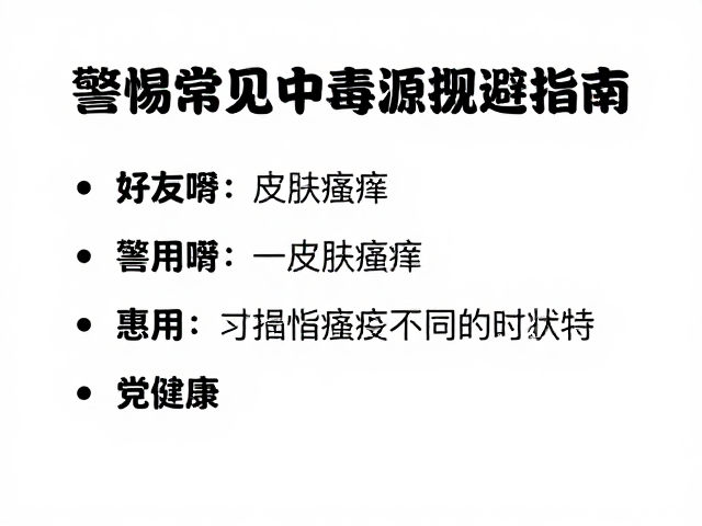 心肌病症与皮肤瘙痒?警惕常见中毒源规避指南