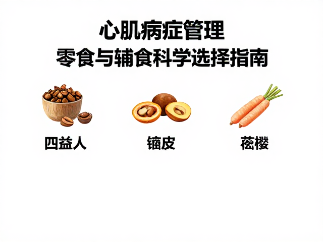心肌病症管理，零食与辅食科学选择指南