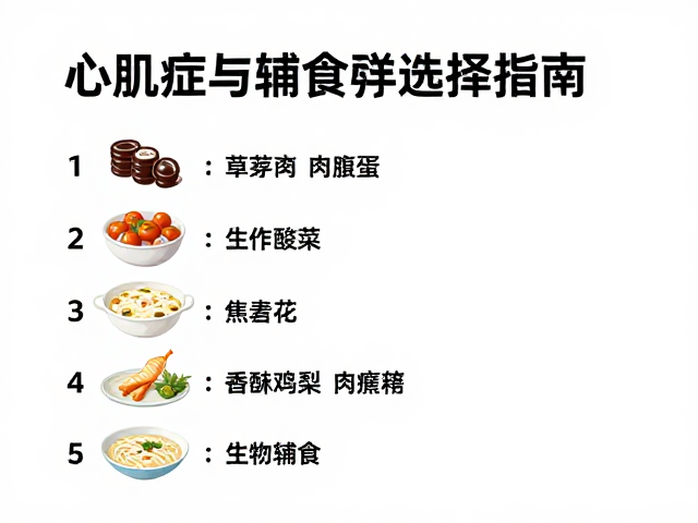 心肌病症管理,零食与辅食科学选择指南