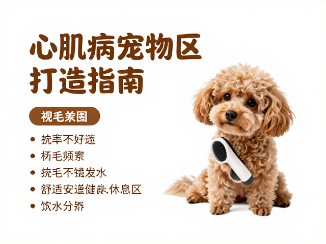 心肌病宠物护理,梳毛频率与舒适安静休息区打造指南