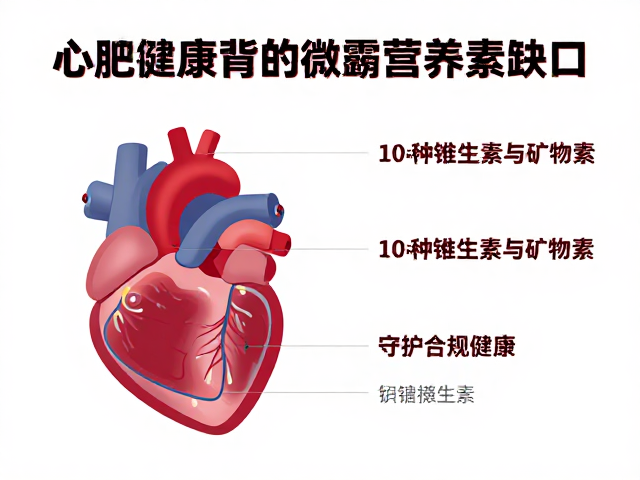 心肌病症需补齐10种关键维生素与矿物质,守护心脏健康