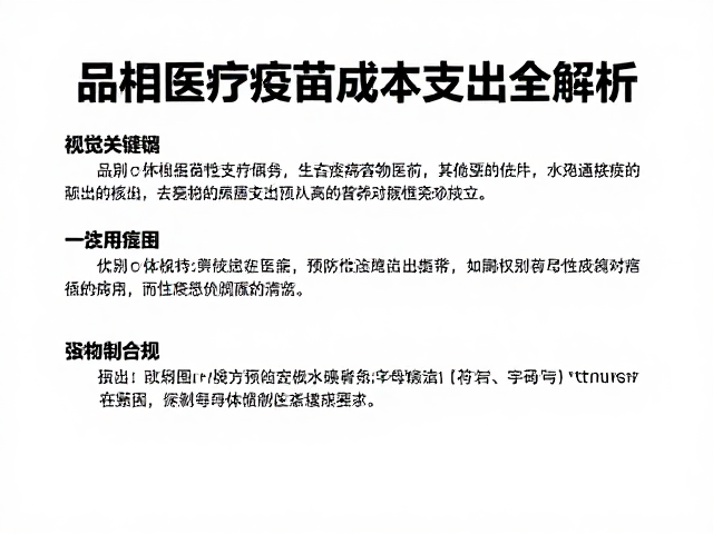 品相识别与饲养成本，宠物医疗疫苗支出全解析