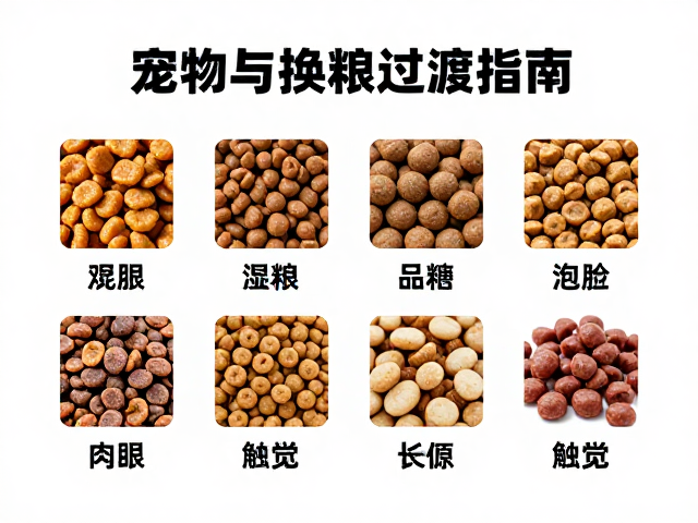 宠物湿粮干粮搭配与换粮过渡指南,一招识别粮食品相