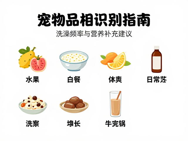 宠物品相识别指南,洗澡频率与营养补充建议
