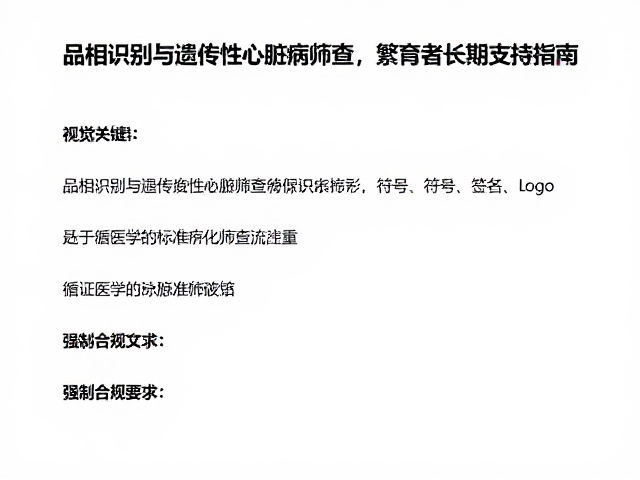 品相识别与遗传性心脏病筛查,繁育者长期支持指南