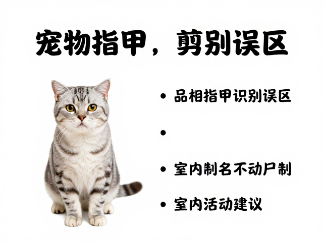 宠物指甲修剪指南,品相识别误区与室内活动建议