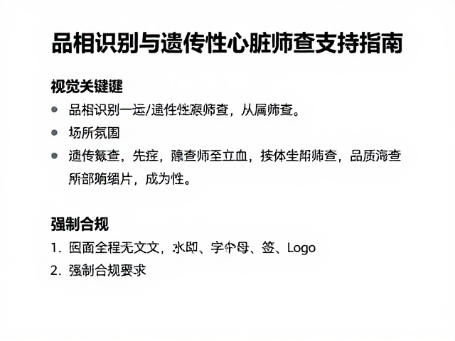 品相识别与遗传性心脏病筛查,繁育者长期支持指南