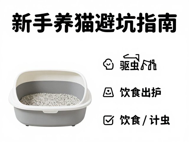 猫砂盆摆放与饮食驱虫计划,新手养猫避坑指南