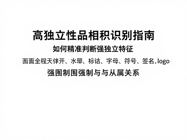高独立性品相识别指南,如何精准判断强独立特征