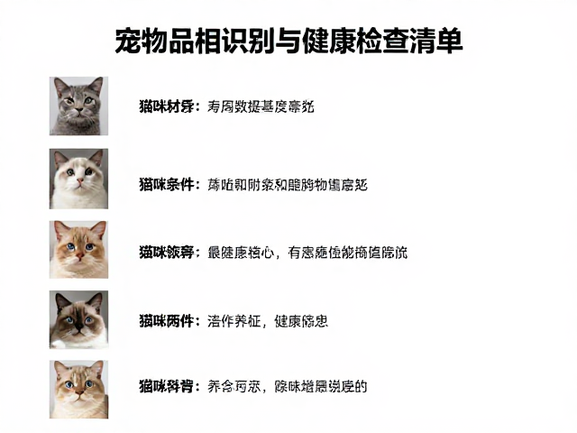 宠物品相识别与健康检查清单,揭秘猫咪寿命周期