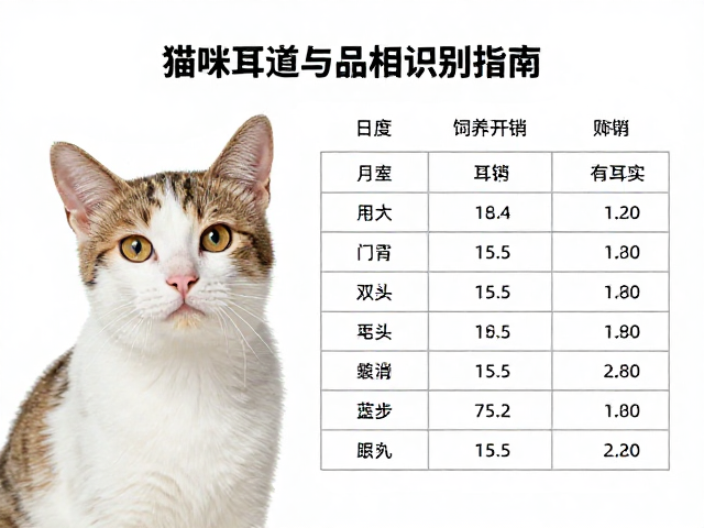 猫咪耳道清洁与品相识别指南,附月度饲养开销明细