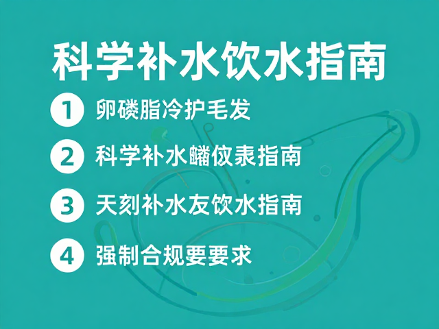 心肌病症护理,卵磷脂护毛发,科学补水饮水指南