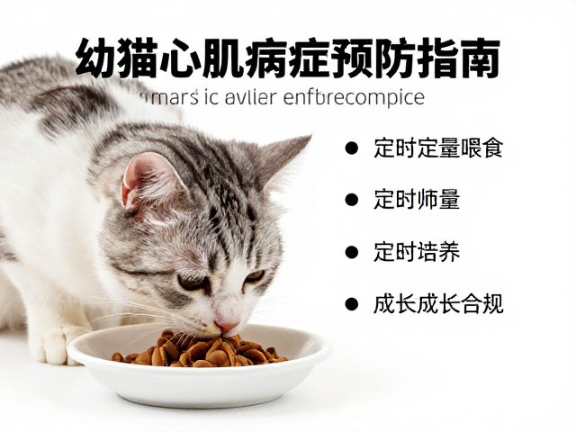 幼猫心肌病症预防，定时定量喂食与成长监测指南