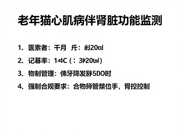 老年猫心肌病伴肾脏功能监测,专业护理指南助长寿