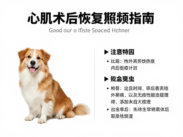 心肌病症宠物术后恢复期照顾指南,同步执行内外驱虫计划