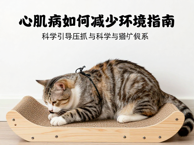 心肌病猫如何减少环境压力?科学引导磨爪与猫抓板使用指南