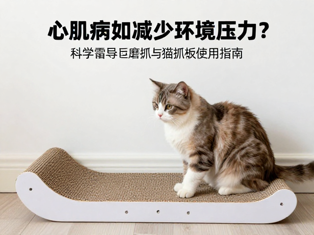 心肌病猫如何减少环境压力?科学引导磨爪与猫抓板使用指南