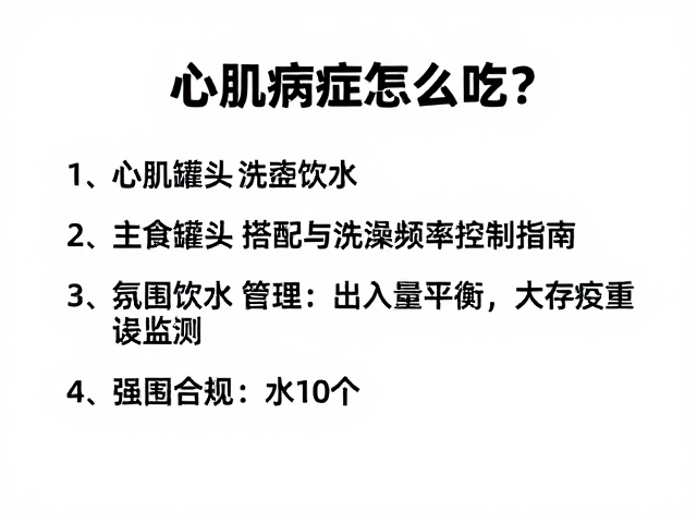 心肌病症怎么吃?主食罐头搭配与洗澡频率控制指南