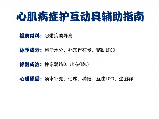 心肌病症护理，科学水分补充与互动玩具辅助指南