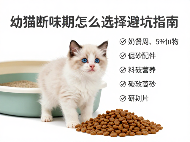 幼猫断奶期怎么选奶糕粮?搭配猫砂盆与猫砂避坑指南