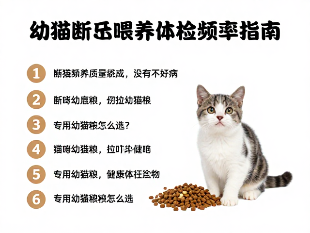 幼猫断奶喂养与体检频率指南,专用幼猫粮怎么选?