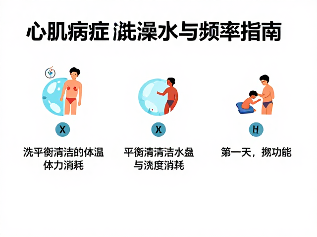 心肌病症洗澡水温与频率指南,适度陪伴助康复