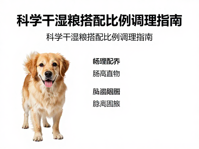 狗狗心肌病症伴精神萎靡?科学干湿粮搭配比例调理指南