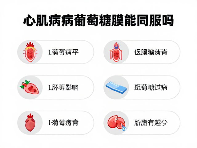 心肌病症与葡萄糖胺能同服吗?高陪伴需求下的用药安全指南