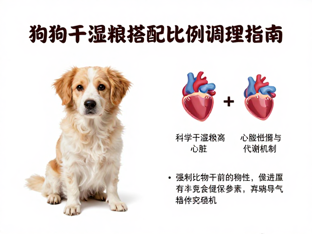 狗狗心肌病症伴精神萎靡?科学干湿粮搭配比例调理指南
