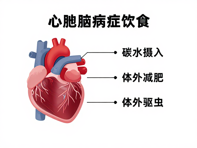 心肌病症饮食,碳水摄入与体外驱虫药的影响
