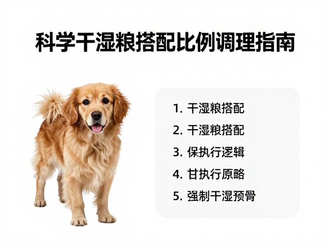 狗狗心肌病症伴精神萎靡?科学干湿粮搭配比例调理指南