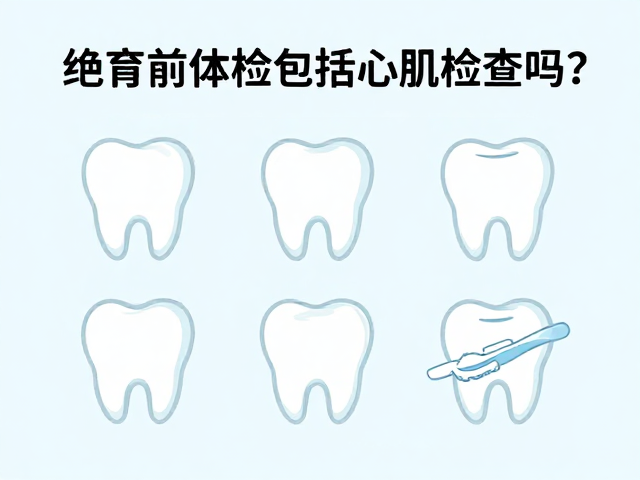 绝育前体检包括心肌检查吗?牙齿刷牙方法需知