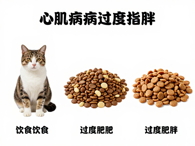 心肌病症猫狗湿粮干粮搭配指南，科学饮食避免过度肥胖