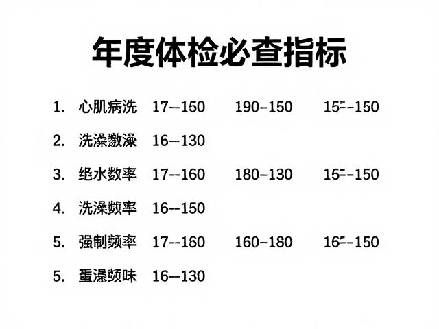 心肌病洗澡水温与频率指南，年度体检必查指标