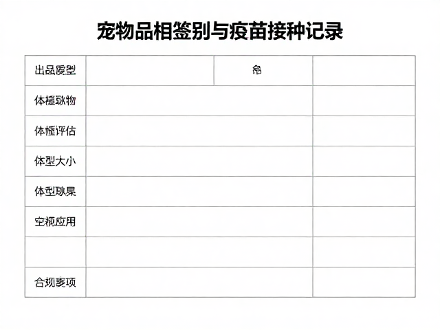 宠物品相识别与疫苗接种记录,如何科学评估体型大小