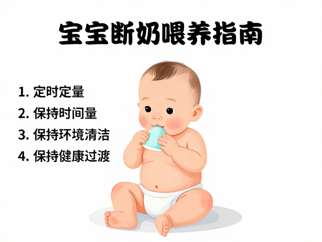 宝宝断奶喂养指南,定时定量,保持环境清洁,助宝宝健康过渡