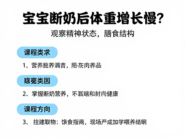 宝宝断奶后体重增长慢?观察精神状态,掌握科学喂养指南