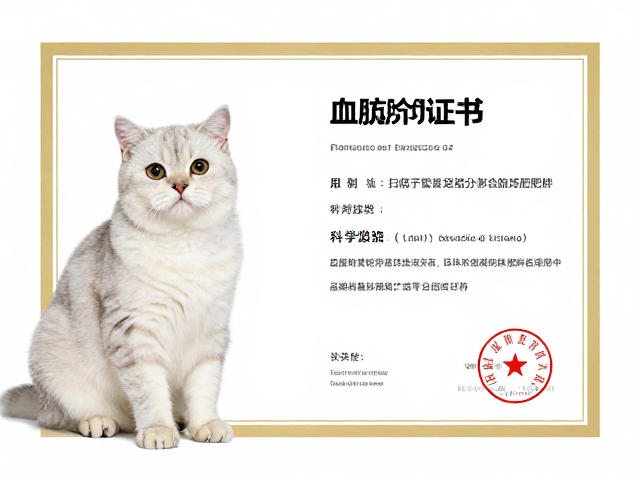 品相识别与血统证书齐全，科学管理猫咪肥胖