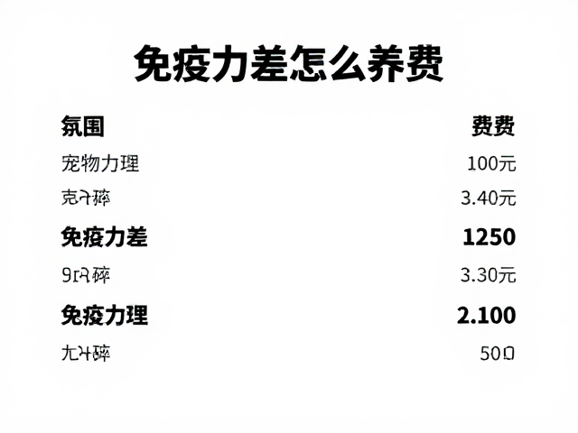 宠物品相识别与美容护理费用,免疫力差怎么养?