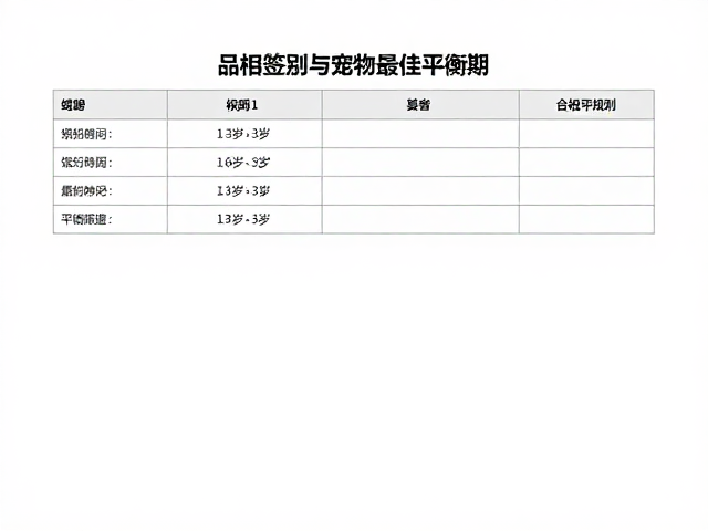 品相识别与基因检测报告,揭秘1-3岁宠物最佳平衡期