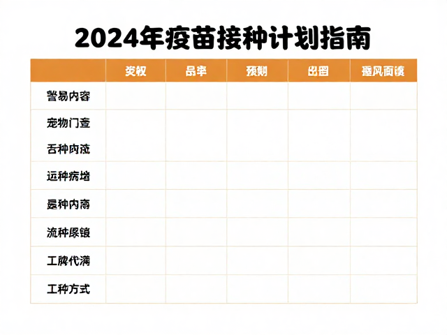 警惕心强宠物如何科学识别品相?附2024疫苗接种计划指南