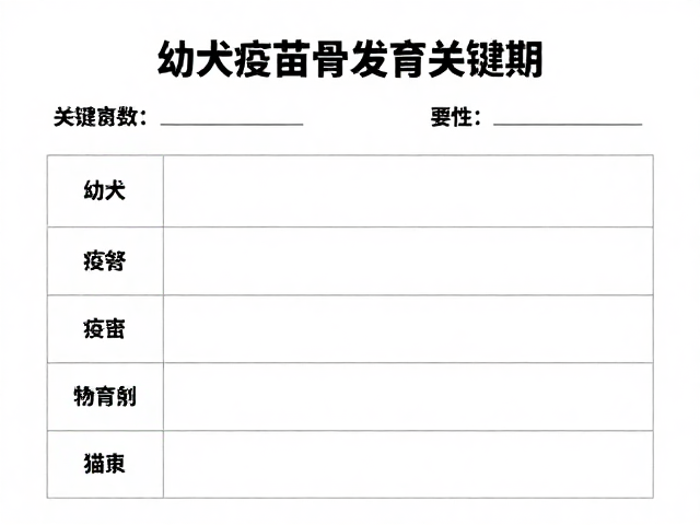 幼犬疫苗记录与骨骼发育关键期，科学配色繁育指南