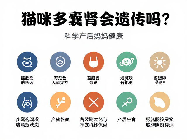 猫咪多囊肾会遗传吗?科学配色繁育避坑指南,守护产后妈妈健康