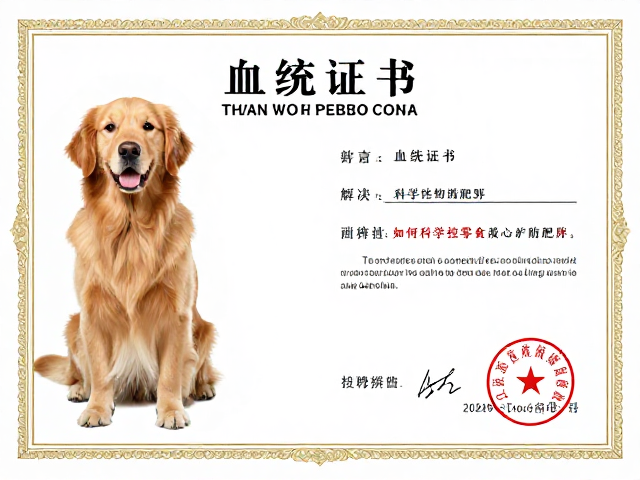 金毛犬配色繁育与血统证书解析,如何科学控制零食防肥胖