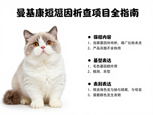 曼基康短腿猫繁育,配色基因解析与产前检查项目全指南