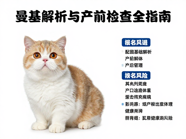 曼基康短腿猫繁育,配色基因解析与产前检查项目全指南
