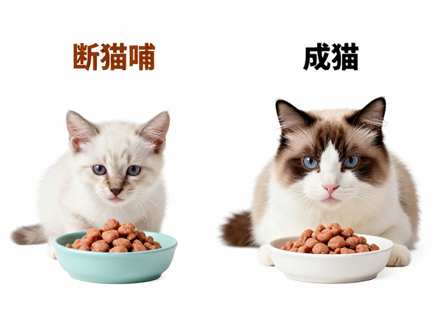 幼猫断奶辅食与成猫差异,科学配色繁育下的喂养指南